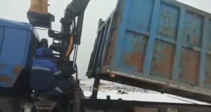 Гидроцилиндр подъема кузова КАМАЗ Цилиндр подъема на Ломовоз Гидроцилиндр  кгц 463 3 120 3500