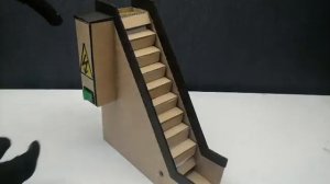 Эскалатор из картона Игра с шариками Марблс своими руками