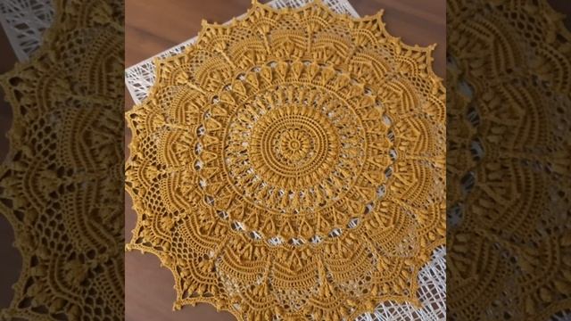 Аманда , дизайн Елены Божковой #lenamasterica #вязаниекрючком #crochetdoily #рельефнаясалфетка