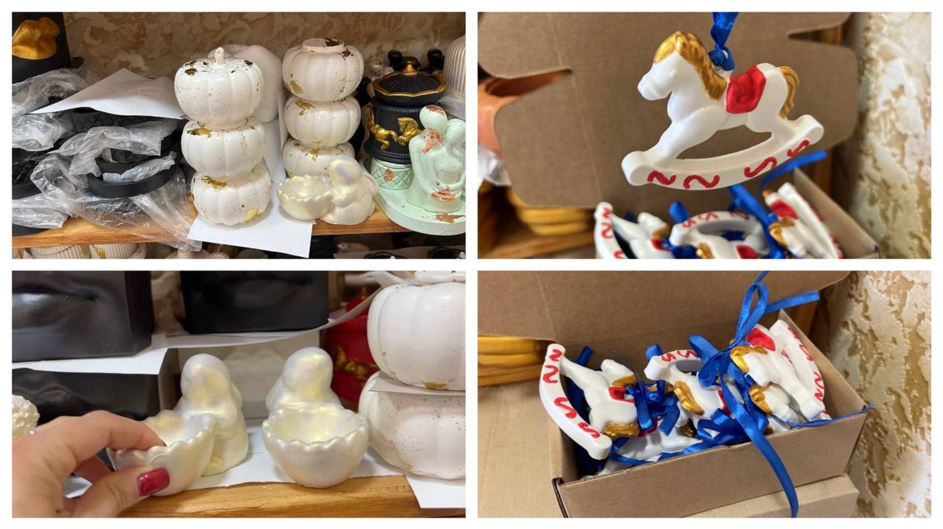 Лошадки-качалки, тыквы, зайцы. Покрытие лаком и окрашивание смотреть онлайн