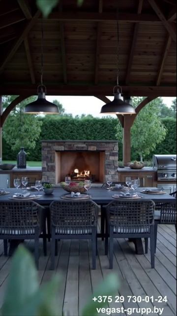 Барбекю из кирпича + беседка гармония функциональности и уюта смотреть онлайн