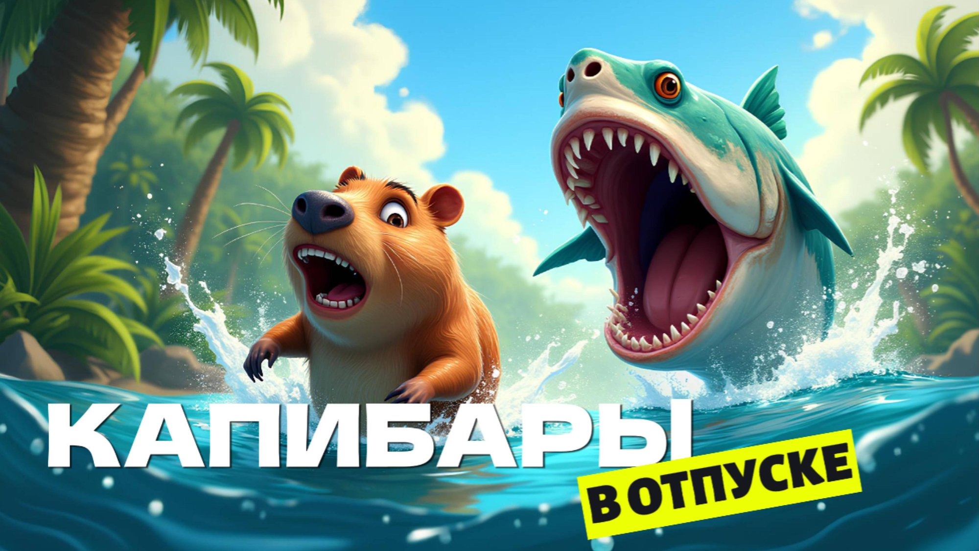 Капибары в отпуске🐾🌴 Мультфильм для всей семьи 👨👩👧👦 смотреть онлайн