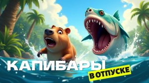 Капибары в отпуске🐾🌴 Мультфильм для всей семьи 👨👩👧👦