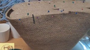 Сумка из шнура в технике зигзаг,сумка-шопер, сумка-кор?