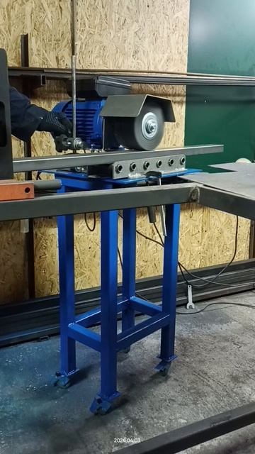 Зачистной станок для труб, полосы, швеллера, уголка и а смотреть онлайн