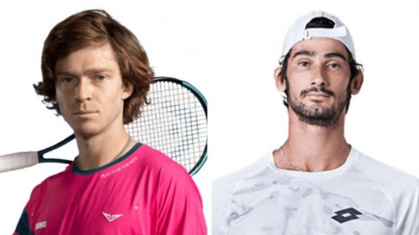 27.05.2025. Андрей Рублёв - Ллойд Джордж Харрис. ATP Roland Garros. Andrey Rublev - Lloyd Harris