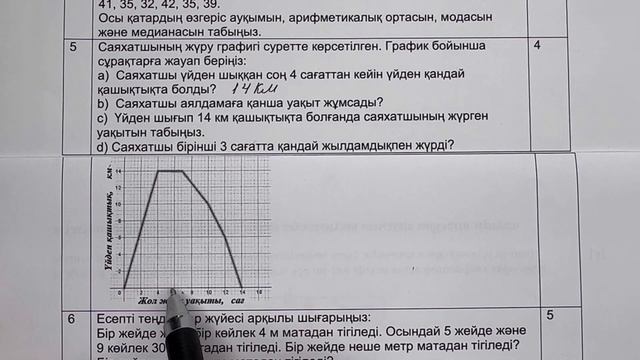 6 сынып математика 4 тоқсан тжб 1 нұсқа