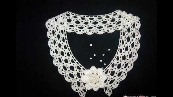 Воротник Крючком на Платье - 2020 / Collar Crochet on Dress / Häkelkragen auf Kleid