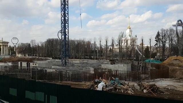 Американские горки на ВДНХ - строительство смотреть онлайн