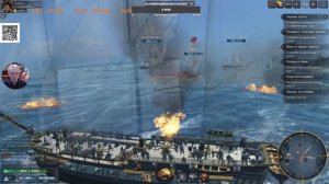 Купил новый корабль. Фармим на «Эссексе». World of Sea Battle #11