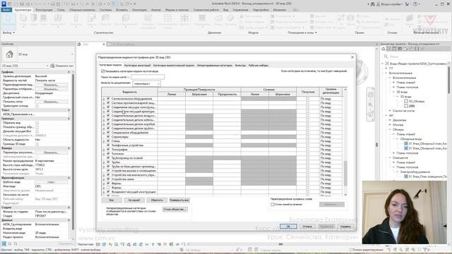 [Курс «Дизайн интерьера в Revit»] Семейства. Категории смотреть онлайн