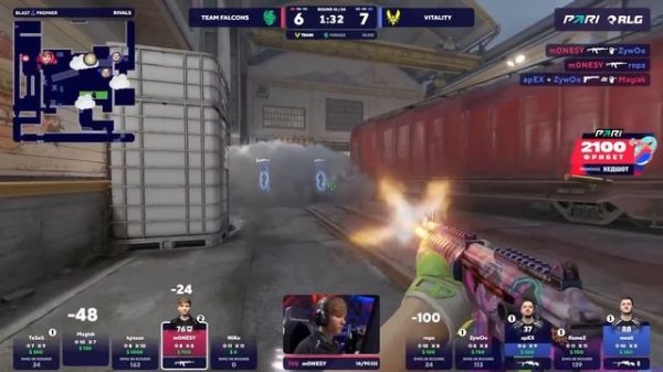 [ХАЙЛАЙТЫ] FALCONS vs VITALITY | BLAST Rivals 2025 Season 1 - Финал