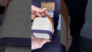 Колонка караоке k12 с двумя микрофонами и rgb подсветкой