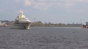 Яхта Алишера Усманова Dilbar в 4K / The yacht of russian billionaire Alisher Us