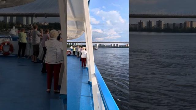 Теплоход АС Пушкин Мостурфлот отходит от Санкт-Петерб смотреть онлайн