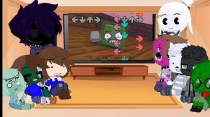 Реакция на Школу Монстров FNF (GloсhBlok Animation)