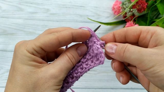 Рельефный УЗОР со снятыми петлями смотреть онлайн