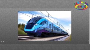 Изучаем поезда и железнодорожный транспорт для детей.