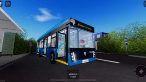 Покатушки на электробусе ЛиАЗ-6274 в Urbanmove truhachevka 1 (Roblox) маршрут 403 поворот на трусов