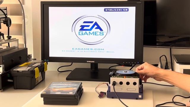 Nintendo GameCube, ремонт привода, настройка лазерной головки, смотреть онлайн