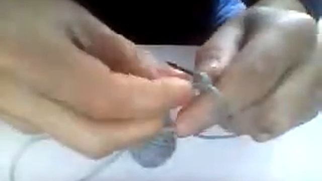 набор петель спицами