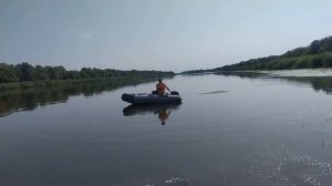 Лодка Хатанга 320 мотор HDX 9.8 на р. Ока