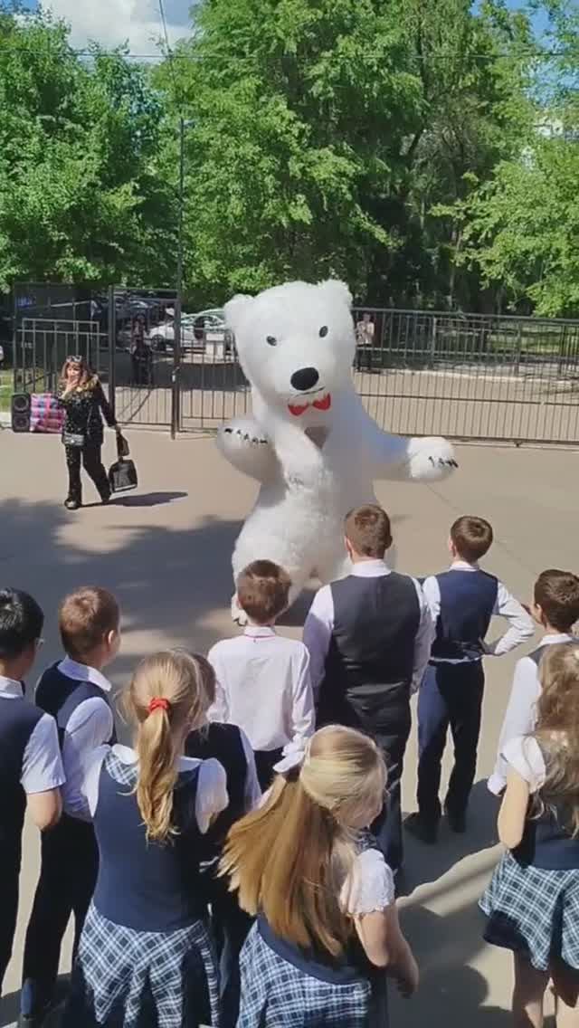 Мишка Потапыч развлекает детей, 4 В Гимназия 9 Воронеж, танцы с мишкой на последний звонок 2025 смотреть онлайн