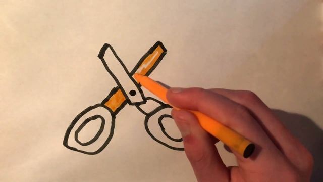 Bolalar uchun qaychi chizish | Drawing scissors for children and kids | Рисование ножн смотреть онлайн