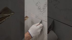 Удаление эпоксидной затирки, феном.