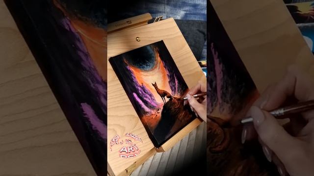 ART PSY FOX preview #art #подарок #роспись #картина смотреть онлайн