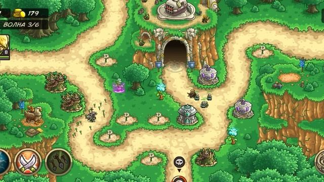 Kingdom Rush Origins - Земли грифонов - Героическое испытание - Ветеран - (Без комментариев)