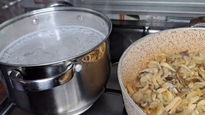 Паста с Грибами / Постный /Вкусный и Быстрый рецепт / Ве