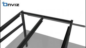 Монтаж уличной перголы на четыре стойки