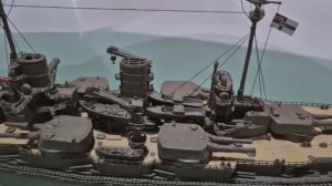 Немецкий линкор S.M.S Nassau / Корабль из пластилина