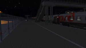 Новогоднее движение поездов на вым. вокзале Москва Фирменная | Trainz 19