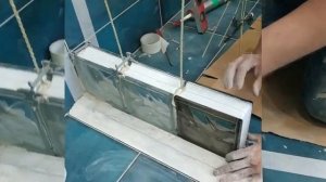 Укладка стеклоблоков в Ванной комнате