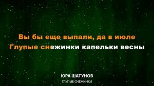 Юра Шатунов — Глупые снежинки (Текст Lyrics)