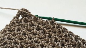 Рельефный узор крючком из шнурка для вязания сумок ❤ crochet pattern. Strickmuster. How to knit.