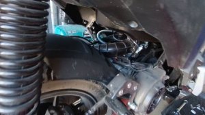 Скутер Vento jet. Первая поломка. Оторвало ухо глушителя.