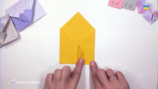 КАК ОЧЕНЬ ПРОСТО СЛОЖИТЬ КОНВЕРТ из БУМАГИ💜ОРИГАМИ б