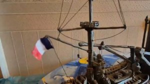 Французский линкор "Bretagne" / Корабль из пластилина