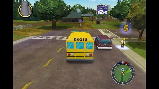 Прохождение The Simpsons Hit & Run ЧАСТЬ 2 Гомерр ненавидет очкарика смотреть онлайн