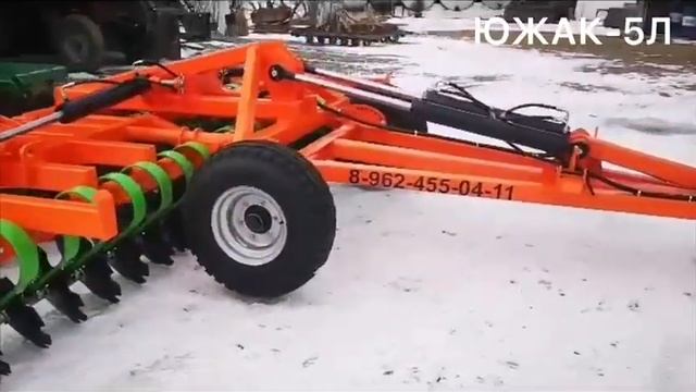 Борона, лущильник ЮЖАК - 5Л лафетная конструкция. смотреть онлайн