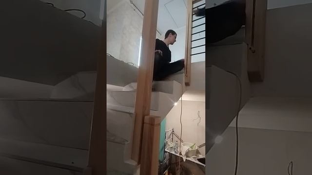 Мой папа заканчивает устанавливать перила лестницы н? смотреть онлайн