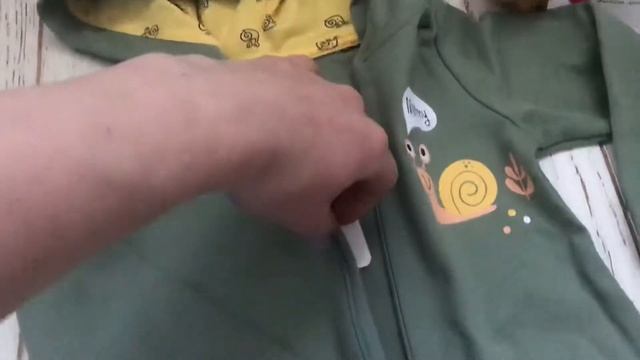 Комбинезон для новорождённых Улитка