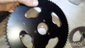 Как установить звезду T8F 74 зуба на заднее колесо на тре