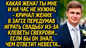 Какая жена? Ты мне и на час не нужна!, - кричал жених в ЗАГСЕ передумав играть свадьбу из-за...