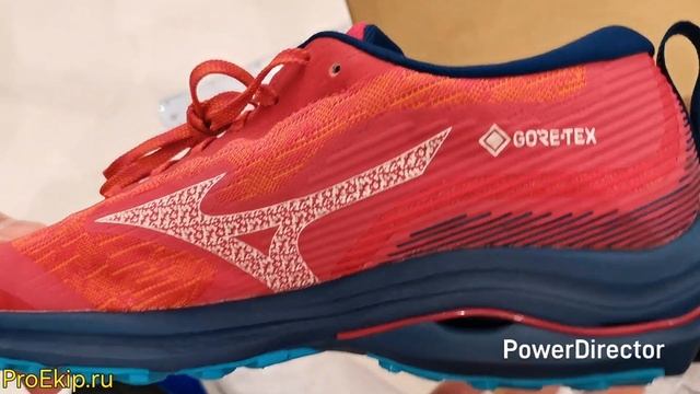 MIZUNO Wave Rider GTX (W). J1GD227922. Распаковка, обзор, отзывы. смотреть онлайн