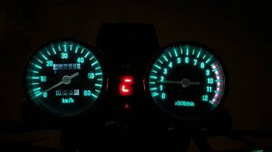 Грамотный пересвет приборной панели мопед Alpha/Delta