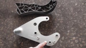 Установка усиленного кронштейна  подушки кпп Гранта Калина